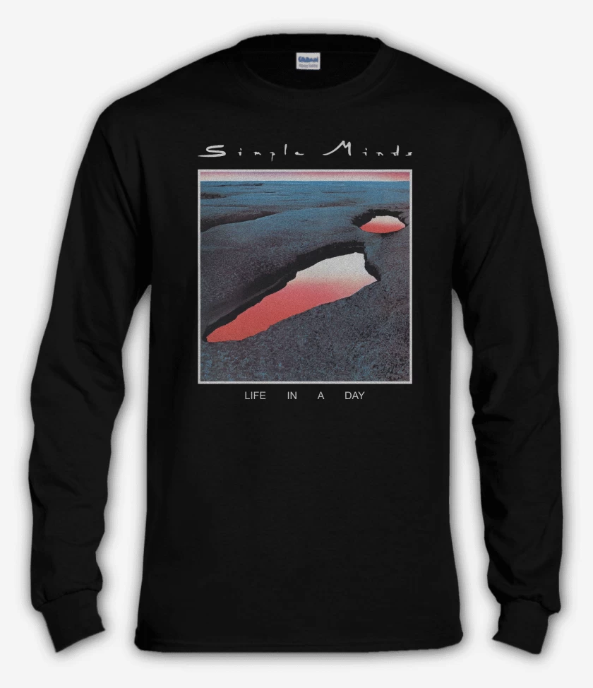Polera manga larga Negro de Simple Minds Life in a Day