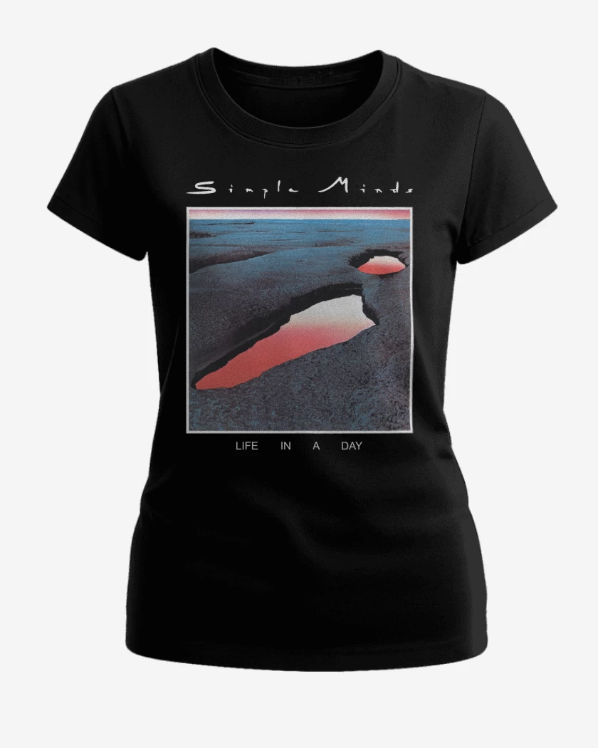 Polera de Mujer Negro de Simple Minds Life in a Day