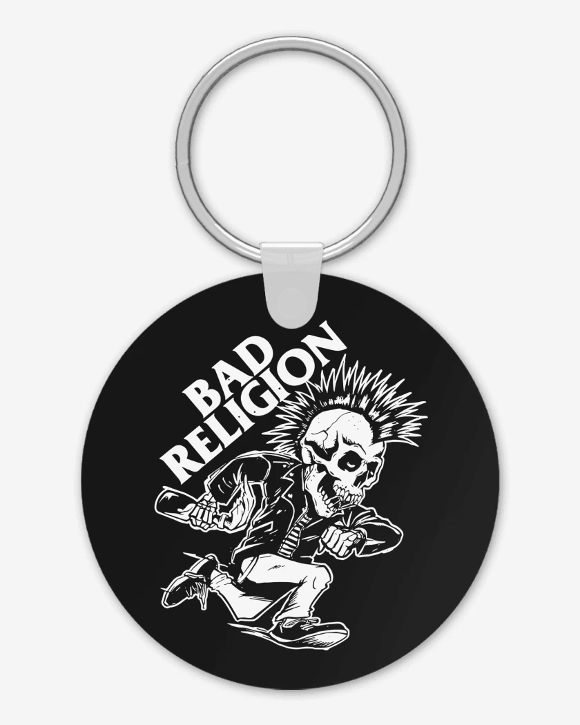 Llavero Negro de Bad Religion Punky