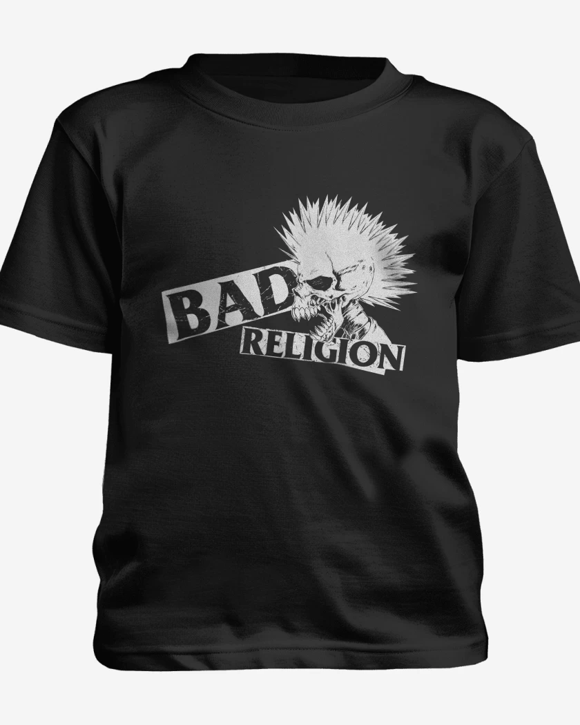 Polera de niño Negro de Bad Religion Punk