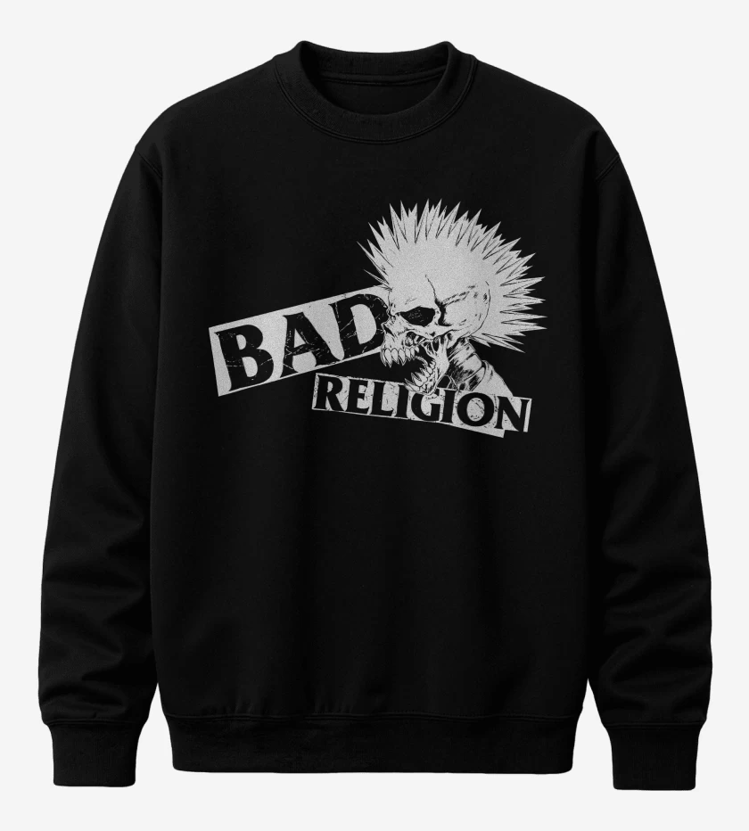 Poleron polo Negro de Bad Religion Punk