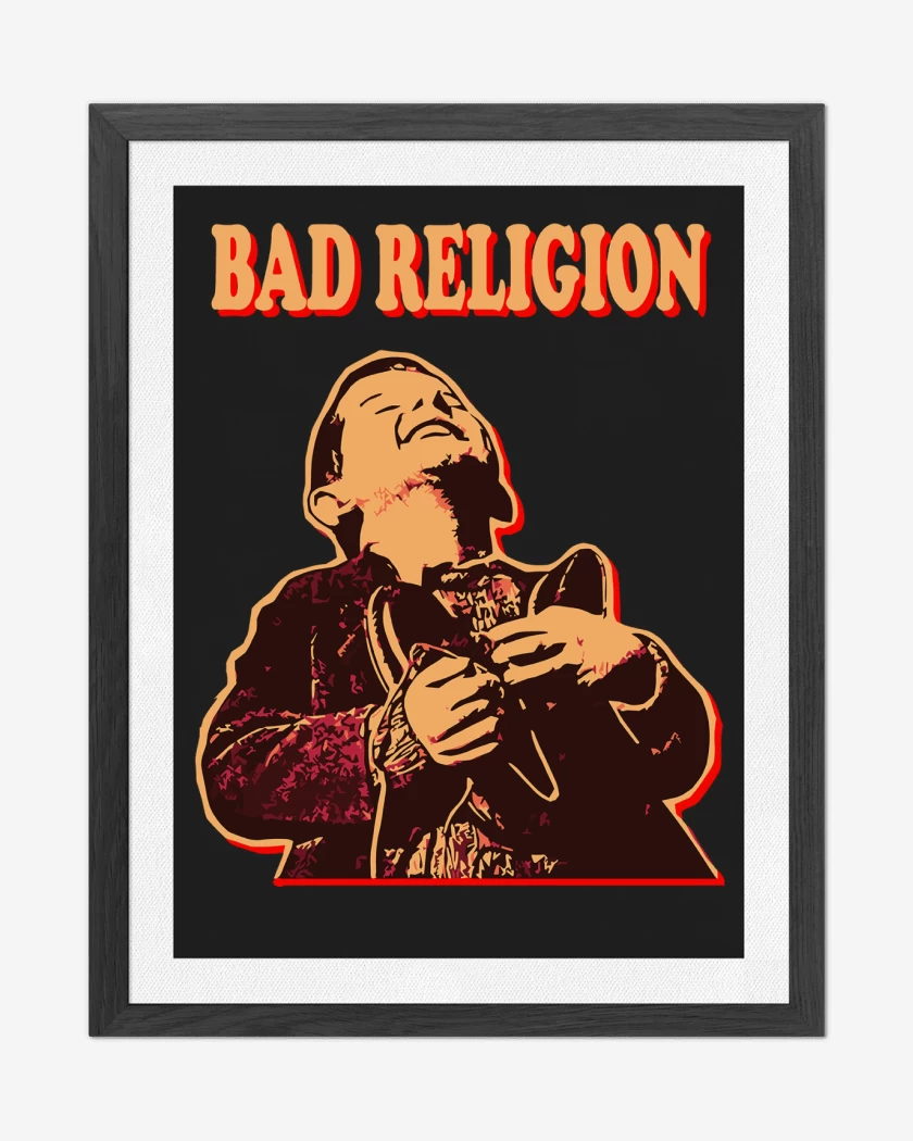 Cuadro decorativo Negro de Bad Religion Kid