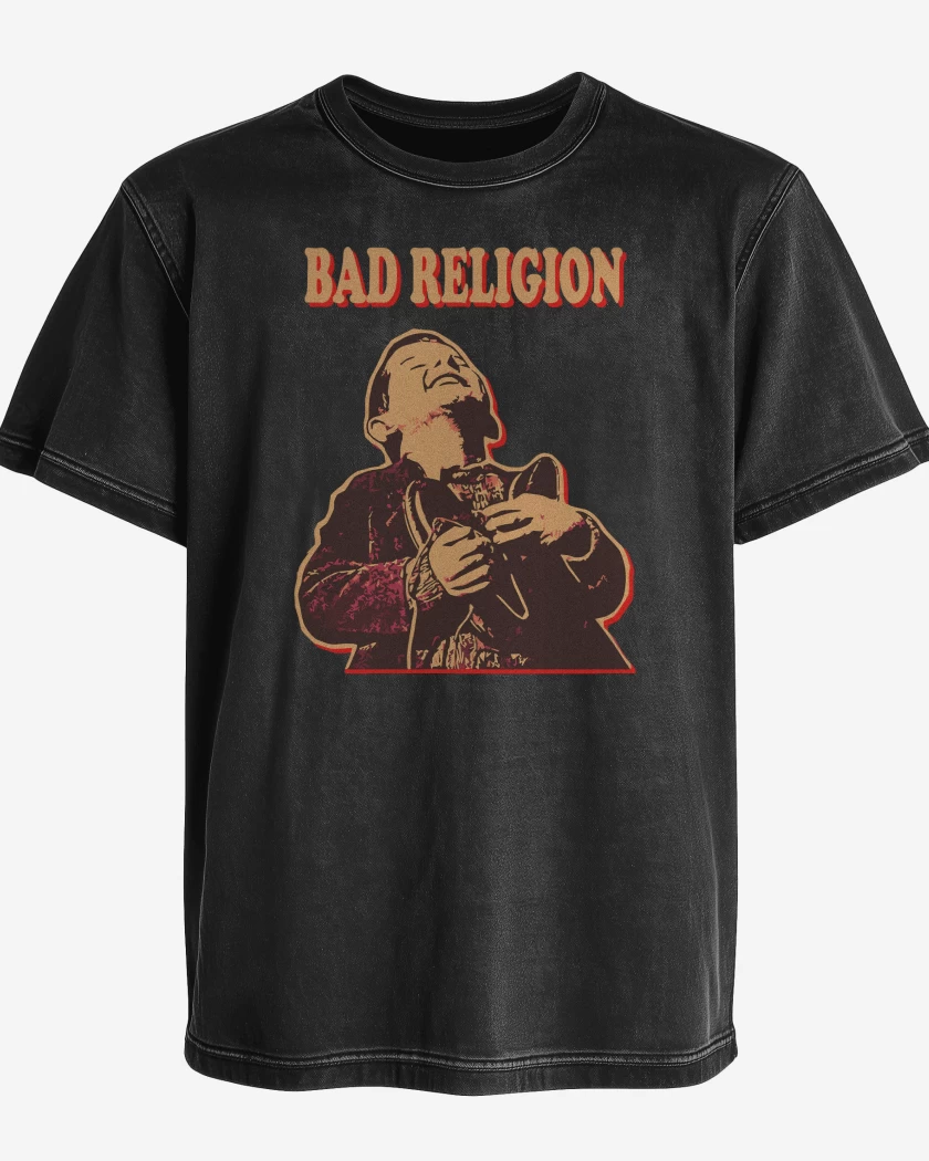 Polera desgastada Negro de Bad Religion Kid