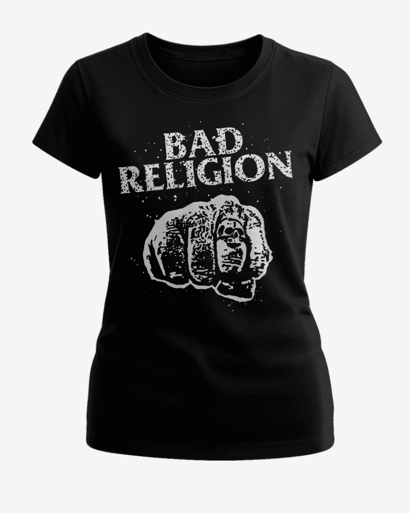 Polera de Mujer Negro de Bad Religion Fist