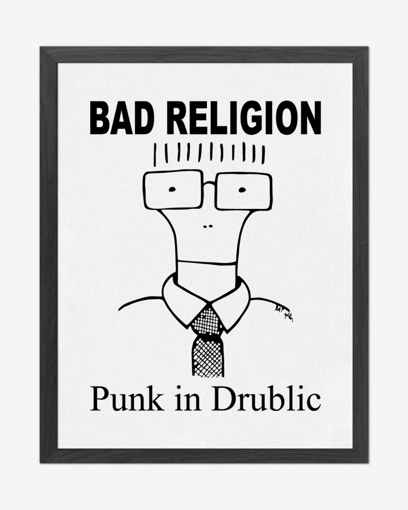 Cuadro decorativo Bad Religion Punk in Drublic