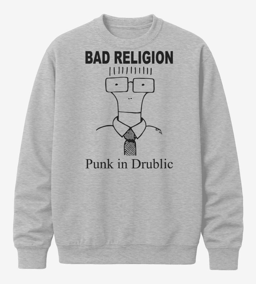 Poleron polo Bad Religion Punk in Drublic