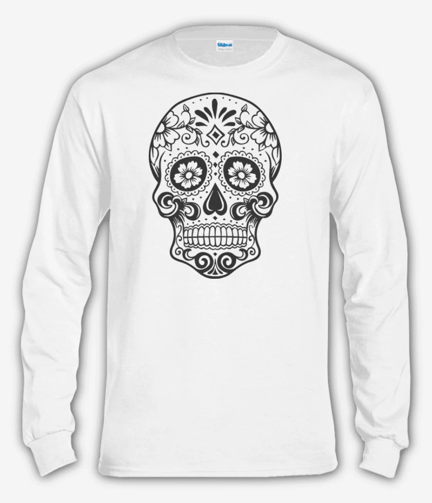 Polera manga larga Blanco de Calaca 8