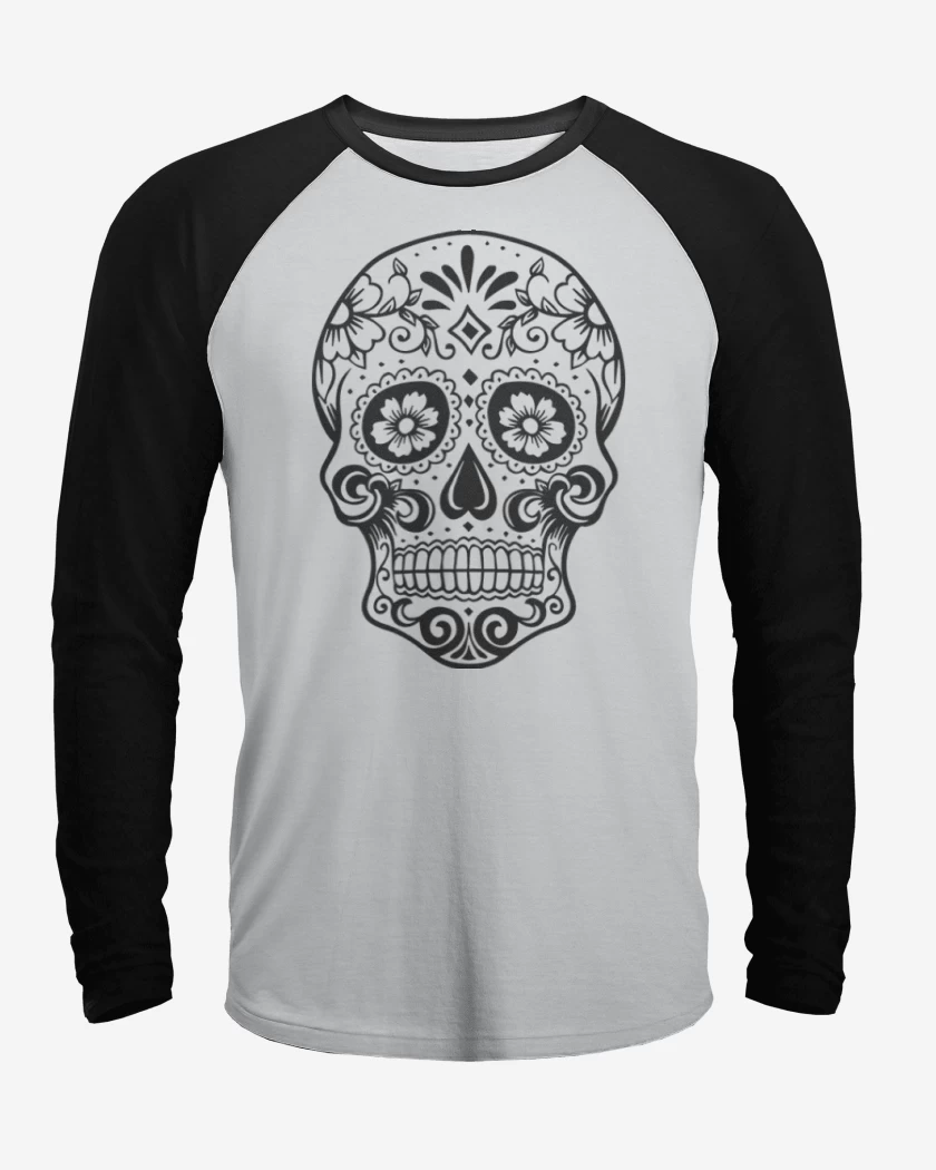 Polera Raglan Blanco / Negro de Calaca 8