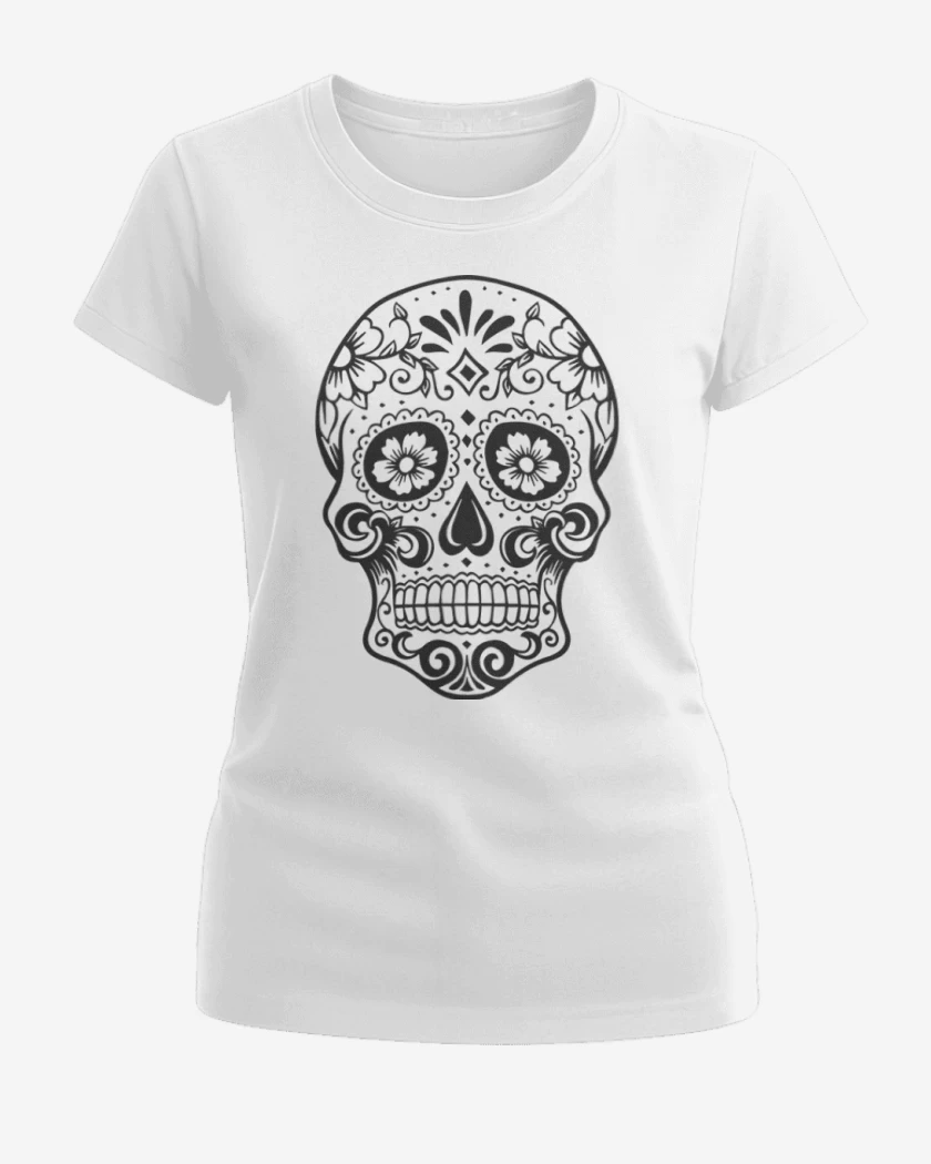 Polera de Mujer Blanco de Calaca 8
