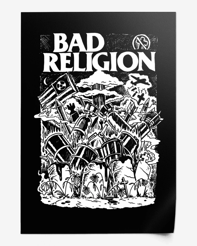 Print Bad Religion Nuclear Garden