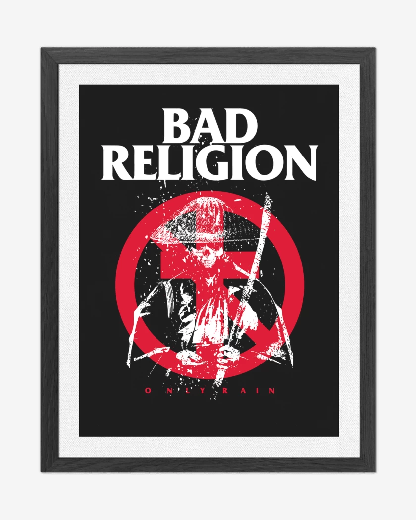 Cuadro decorativo Negro de Bad Religion Only Rain