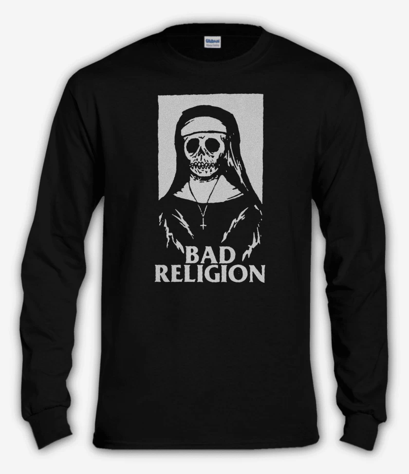 Polera manga larga Negro de Bad Religion Monja