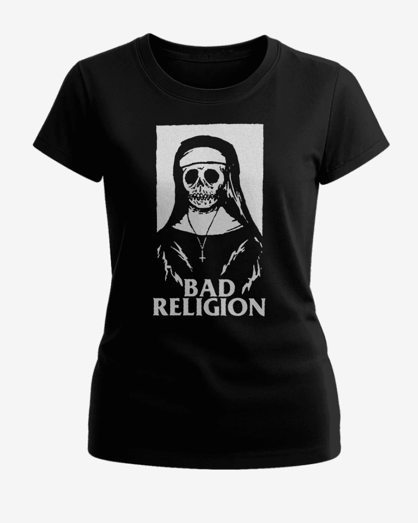 Polera de Mujer Negro de Bad Religion Monja