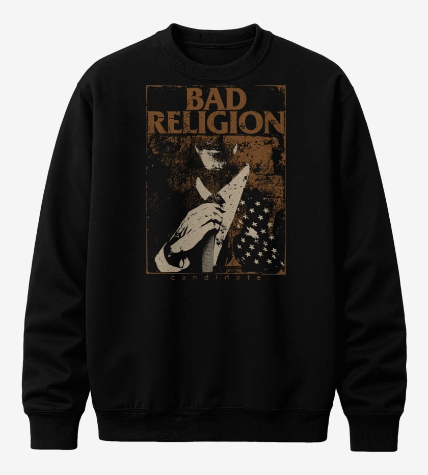 Poleron polo Negro de Bad Religion Candidate