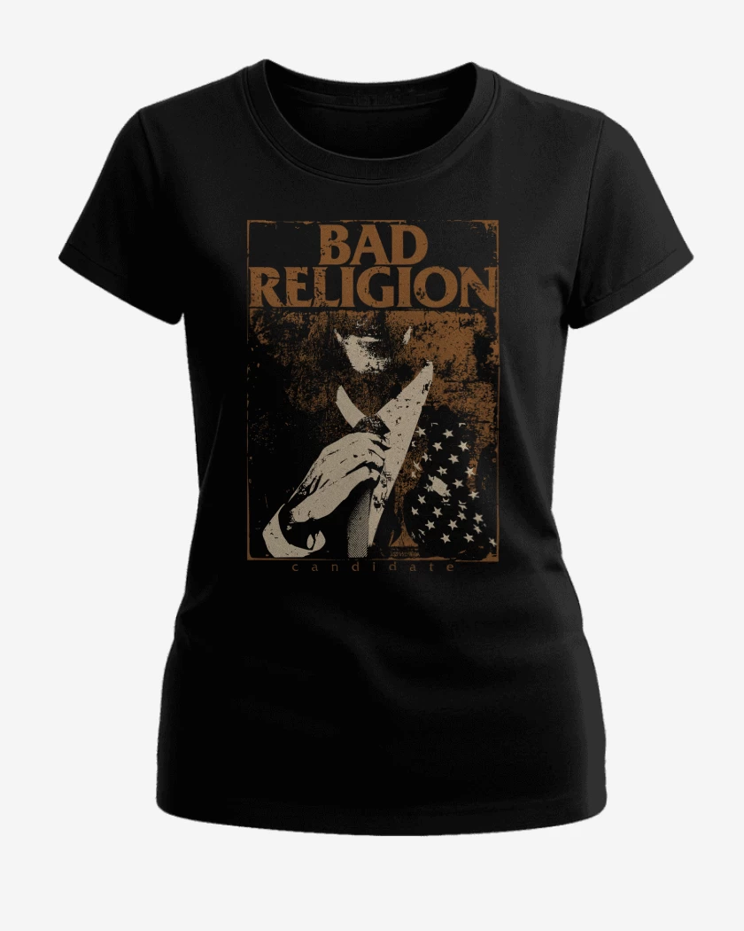 Polera de Mujer Negro de Bad Religion Candidate