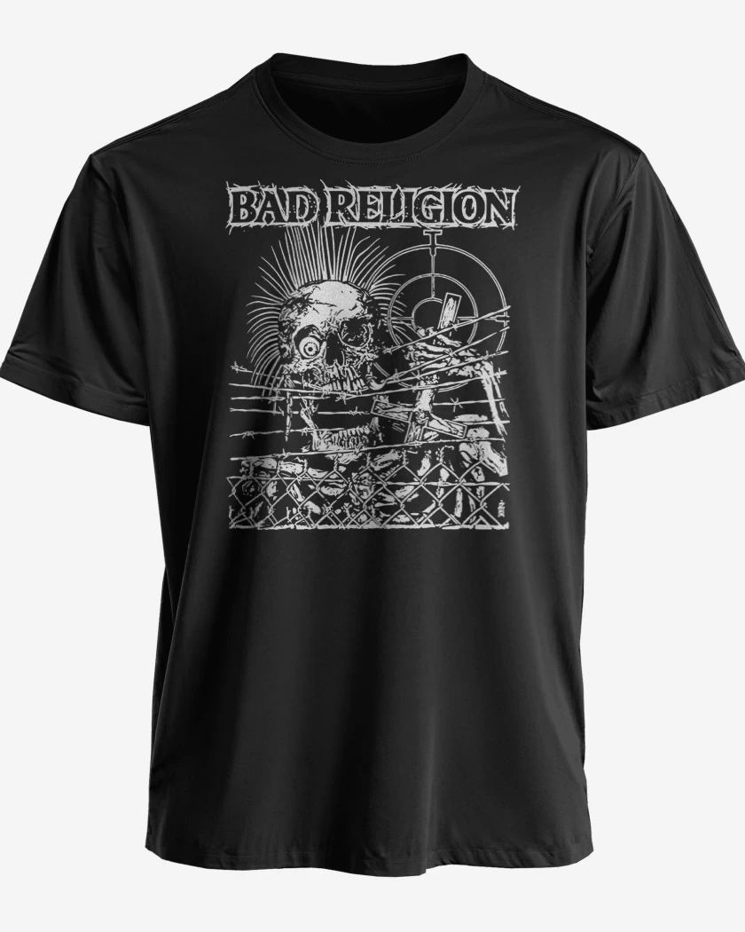 Polera premium Negro de Bad Religion Calavera