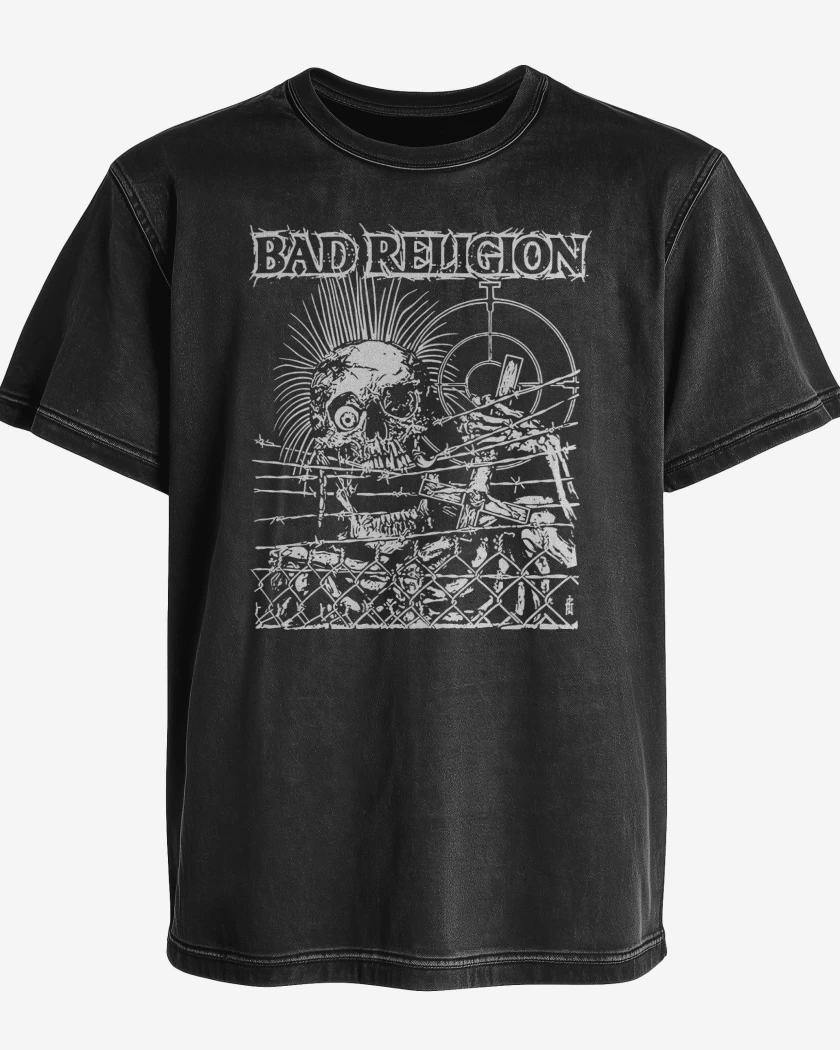 Polera desgastada Bad Religion Calavera