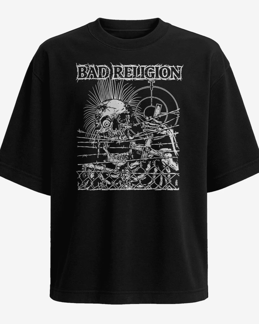 Polera Oversize Bad Religion Calavera