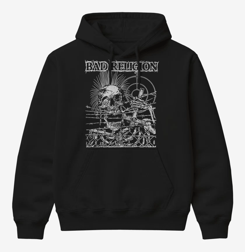 Poleron Canguro básico Negro de Bad Religion Calavera