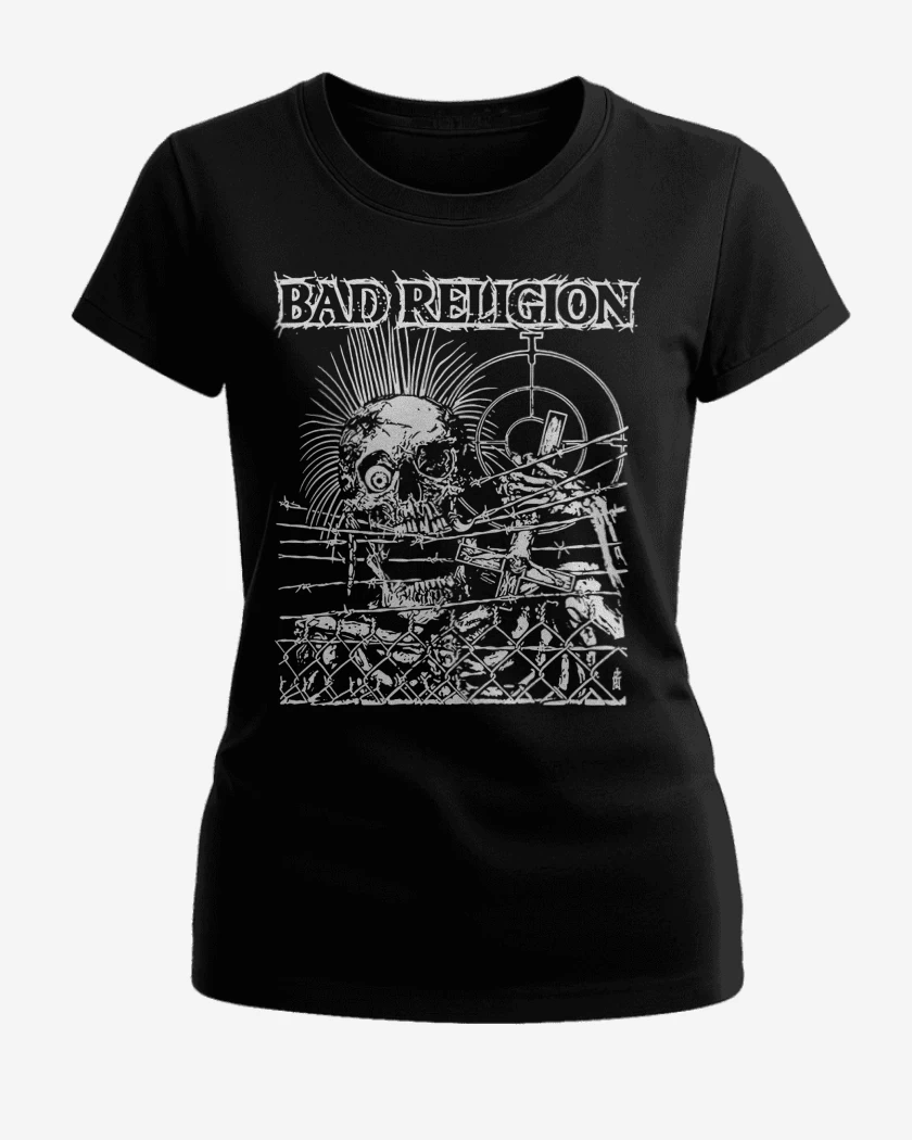 Polera de Mujer Negro de Bad Religion Calavera