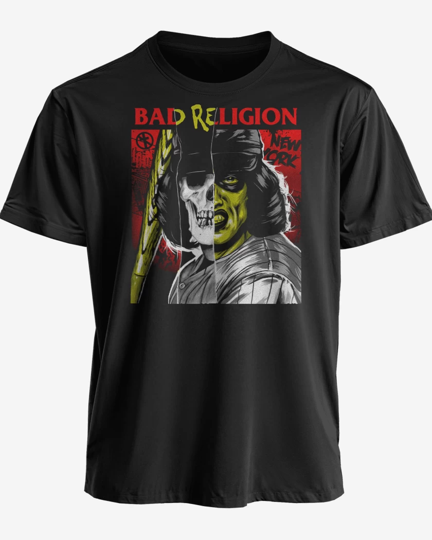 Polera premium Negro de Bad Religion The Warriors