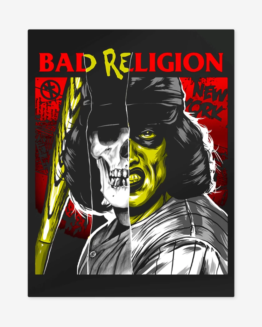 Print metalico Negro de Bad Religion The Warriors