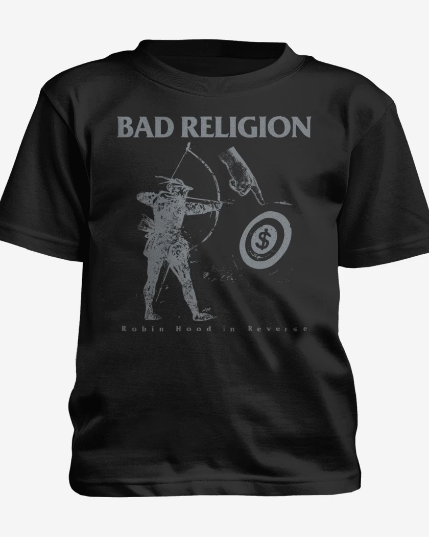 Polera de niño Negro de Bad Religion Robin Hood 