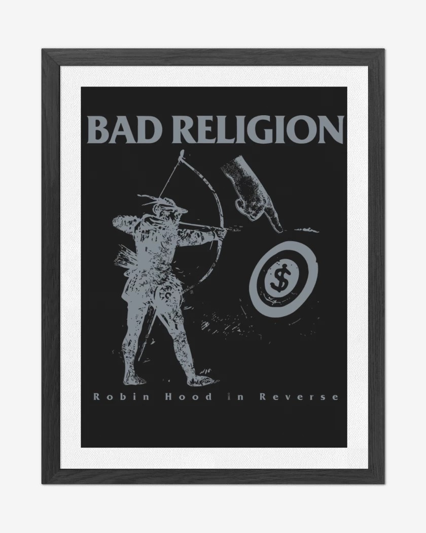 Cuadro decorativo Bad Religion Robin Hood 