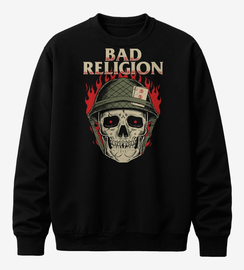 Poleron polo Negro de Bad Religion Soldier