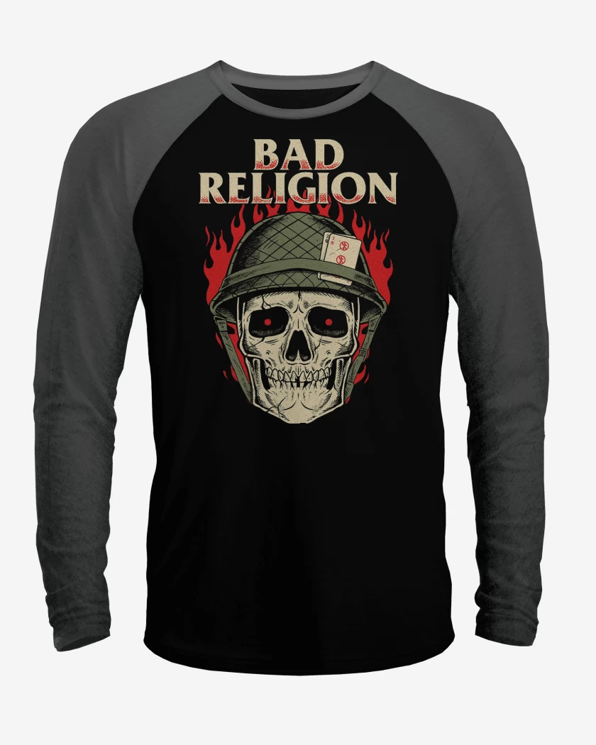 Polera Raglan Bad Religion Soldier
