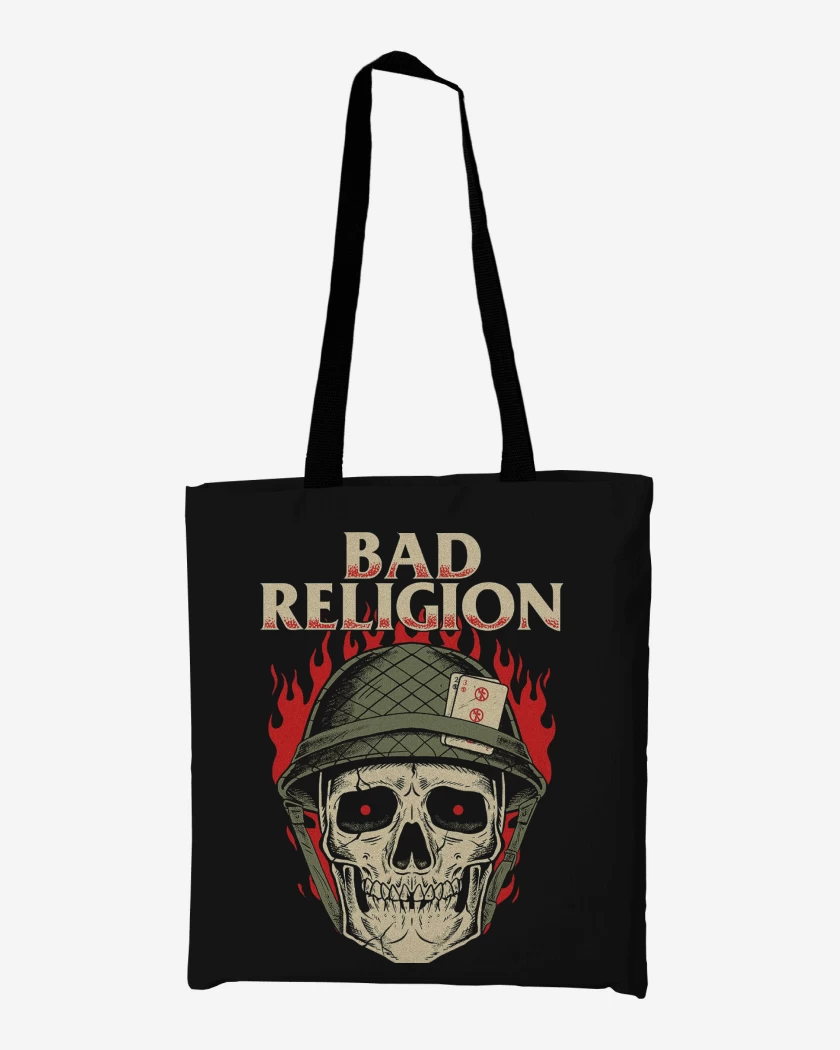 Totebag Negro de Bad Religion Soldier