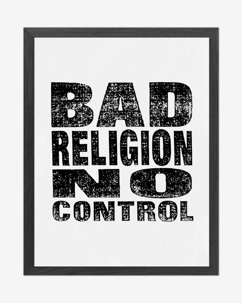 Cuadro decorativo Bad Religion NoControl