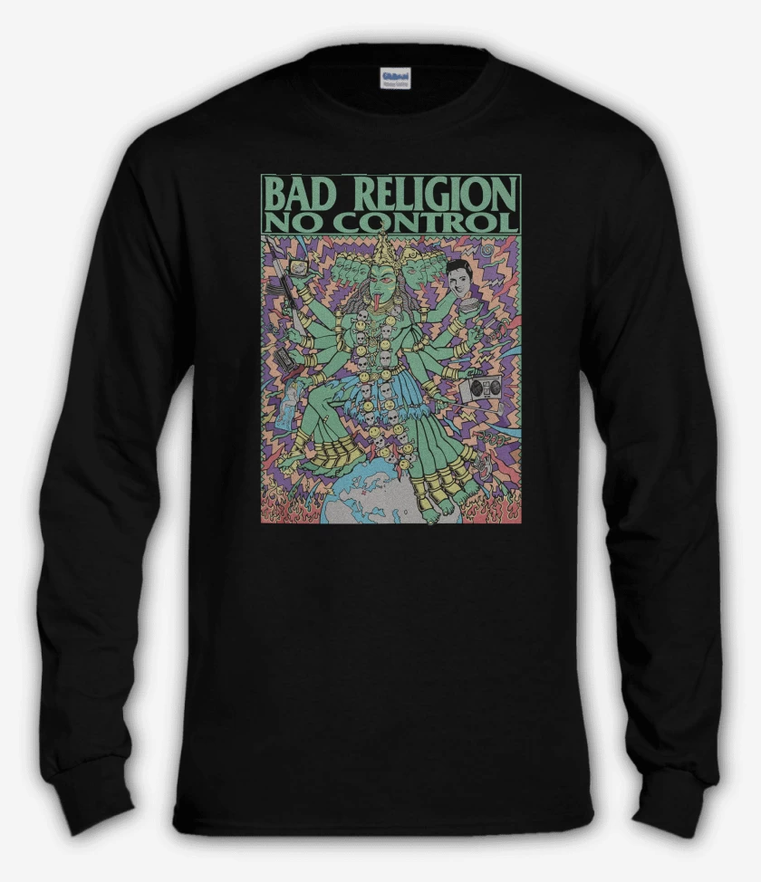 Polera manga larga Negro de Bad Religion No Control Tour