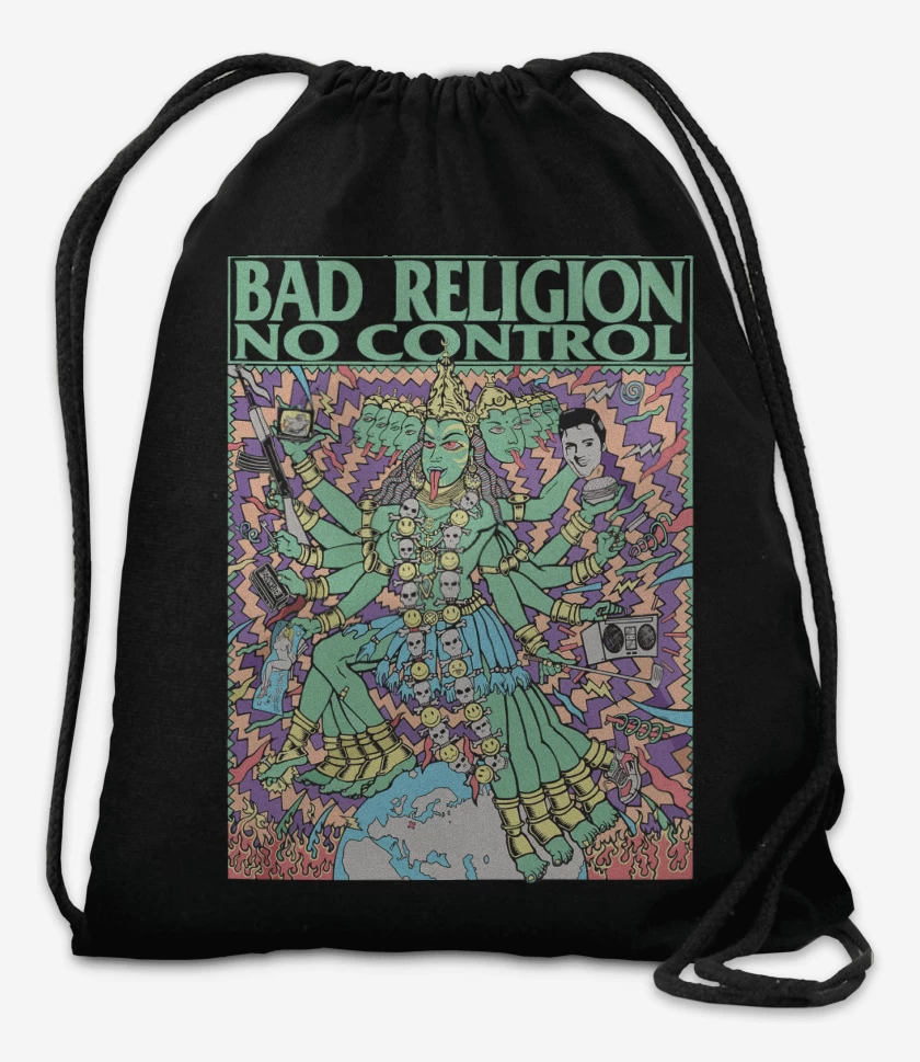 Mochila Negro de Bad Religion No Control Tour