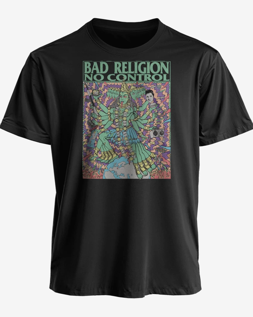 Polera premium Negro de Bad Religion No Control Tour