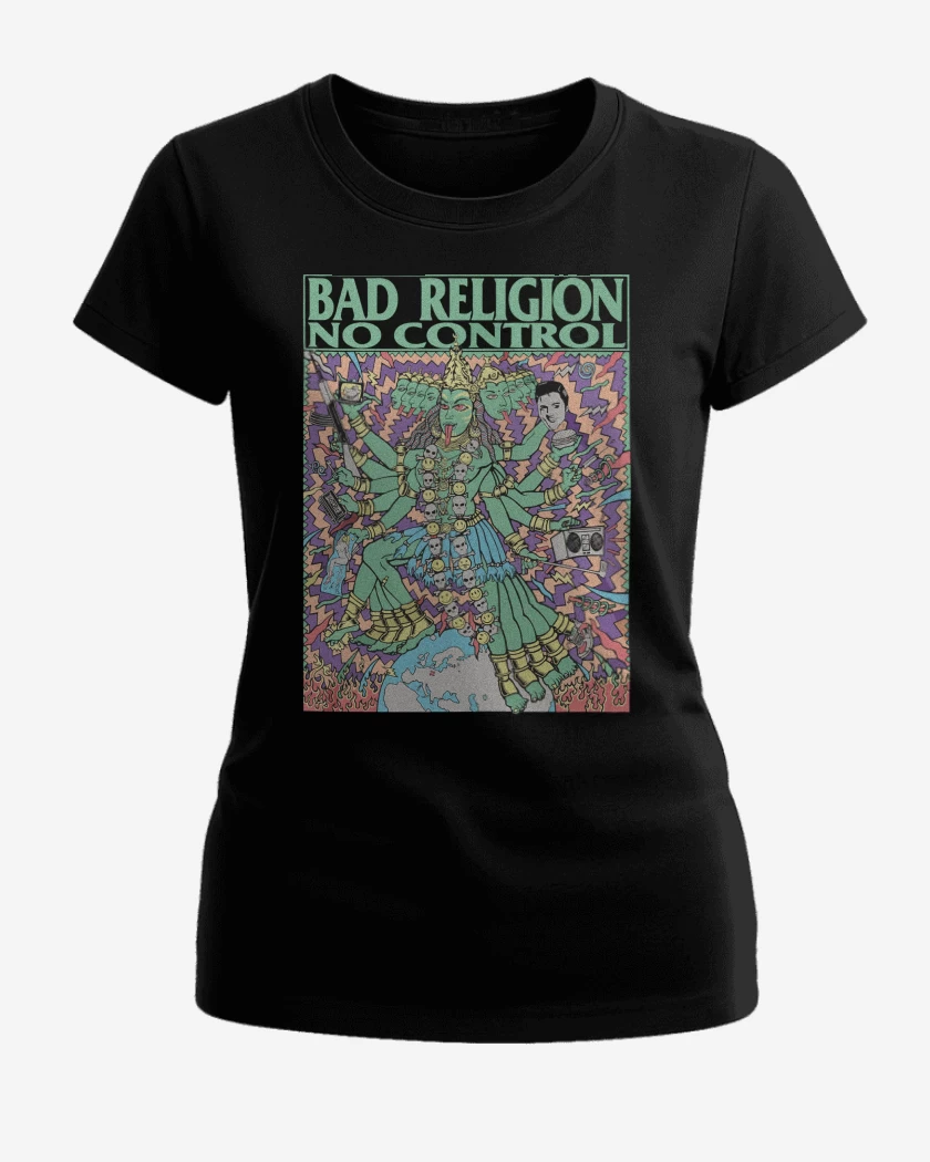 Polera de Mujer Negro de Bad Religion No Control Tour