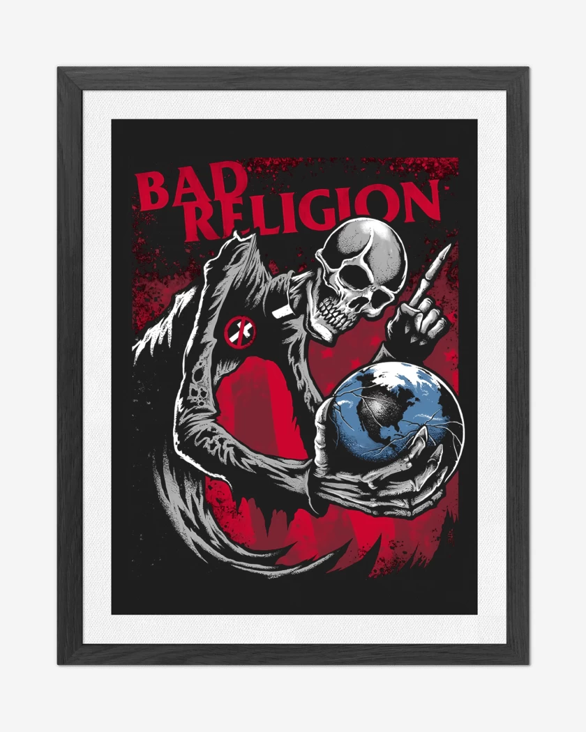 Cuadro decorativo Negro de Bad Religion True