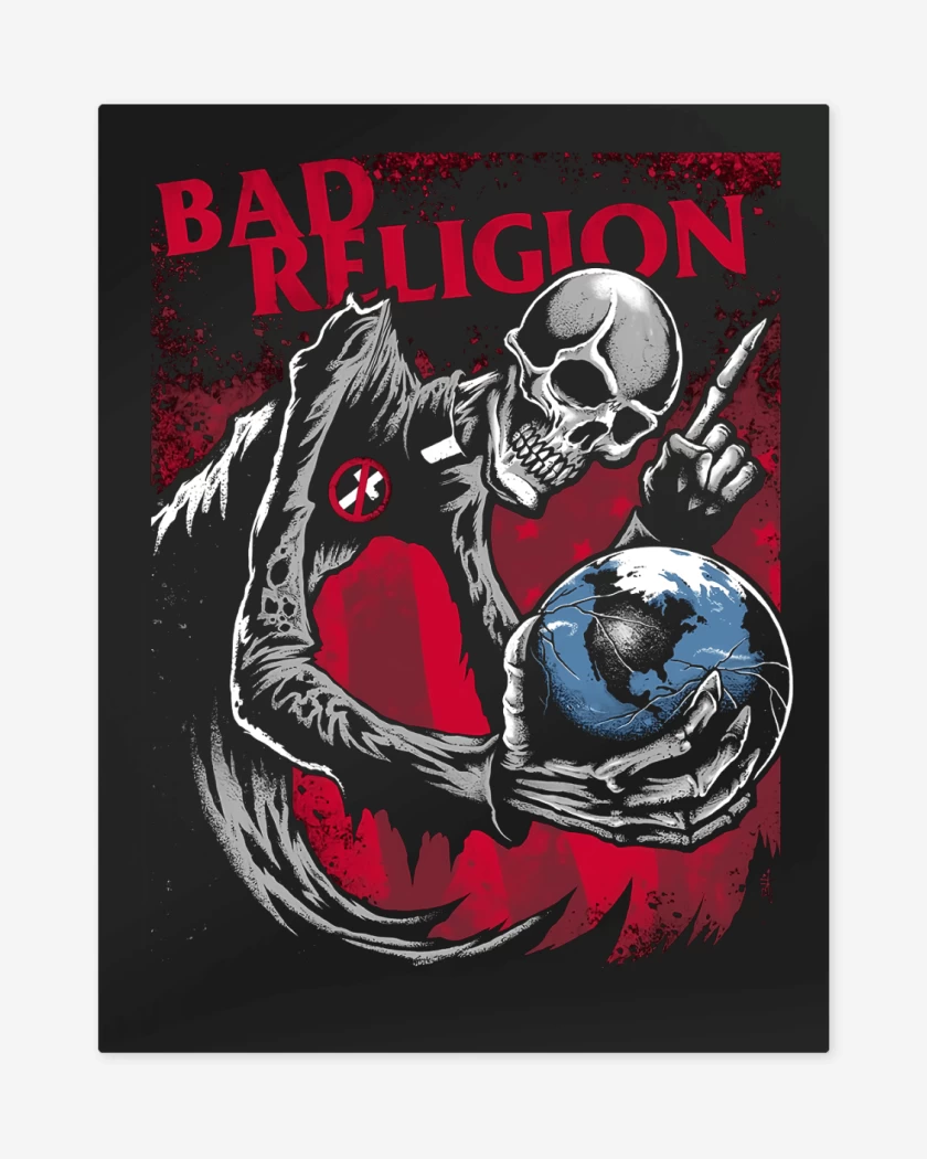 Print metalico Negro de Bad Religion True