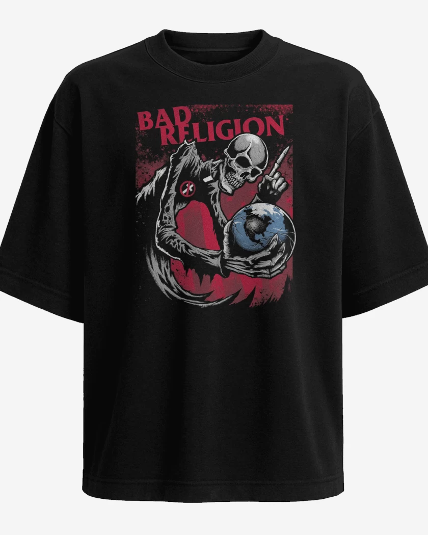 Polera Oversize Negro de Bad Religion True