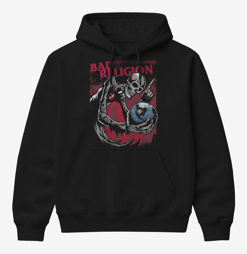 Poleron Canguro básico Negro de Bad Religion True