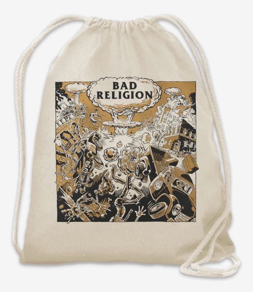 Mochila Blanco de Bad Religion Atomic Garden