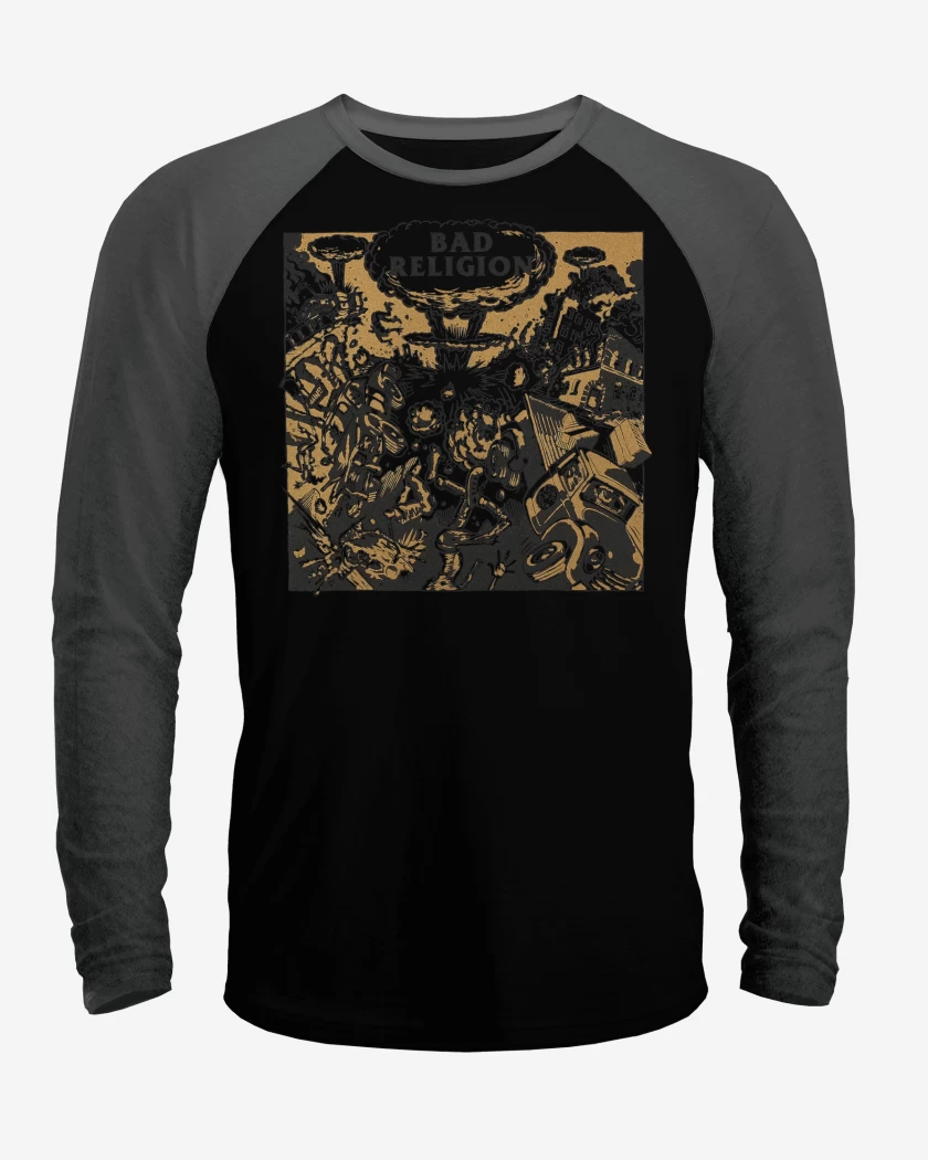 Polera Raglan Bad Religion Atomic Garden