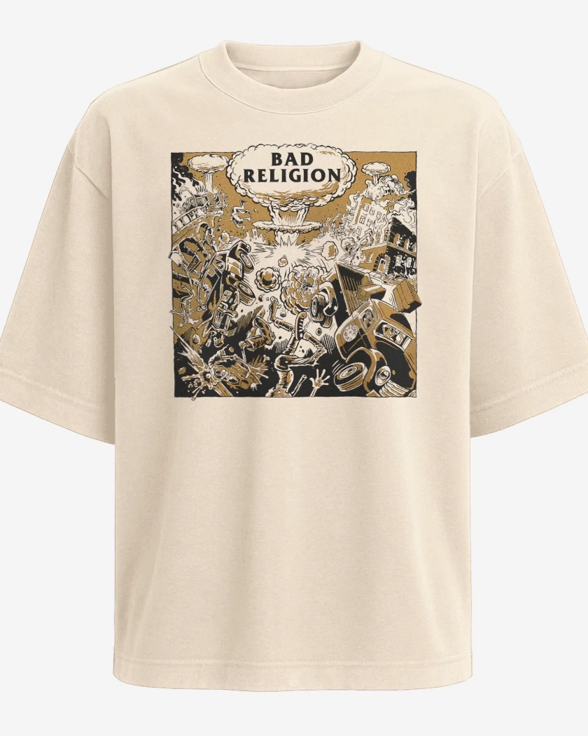 Polera Oversize Bad Religion Atomic Garden