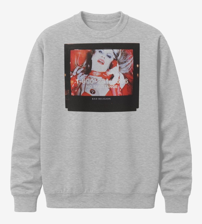 Poleron polo Gris Melange de Bad Religion No Substance