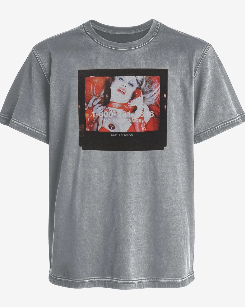 Polera desgastada Gris Melange de Bad Religion No Substance