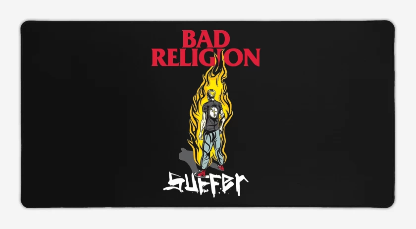 Mouse pad Gamer Bad Religion Suffer Kid v1