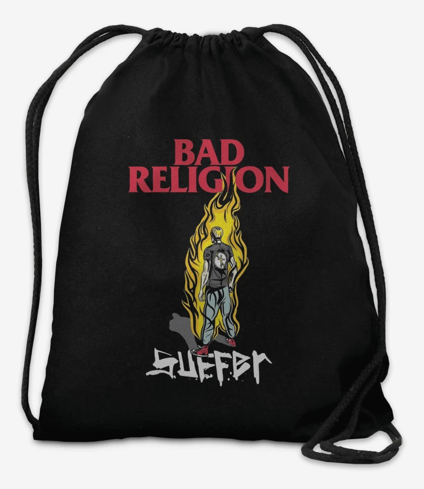 Mochila Negro de Bad Religion Suffer Kid v1