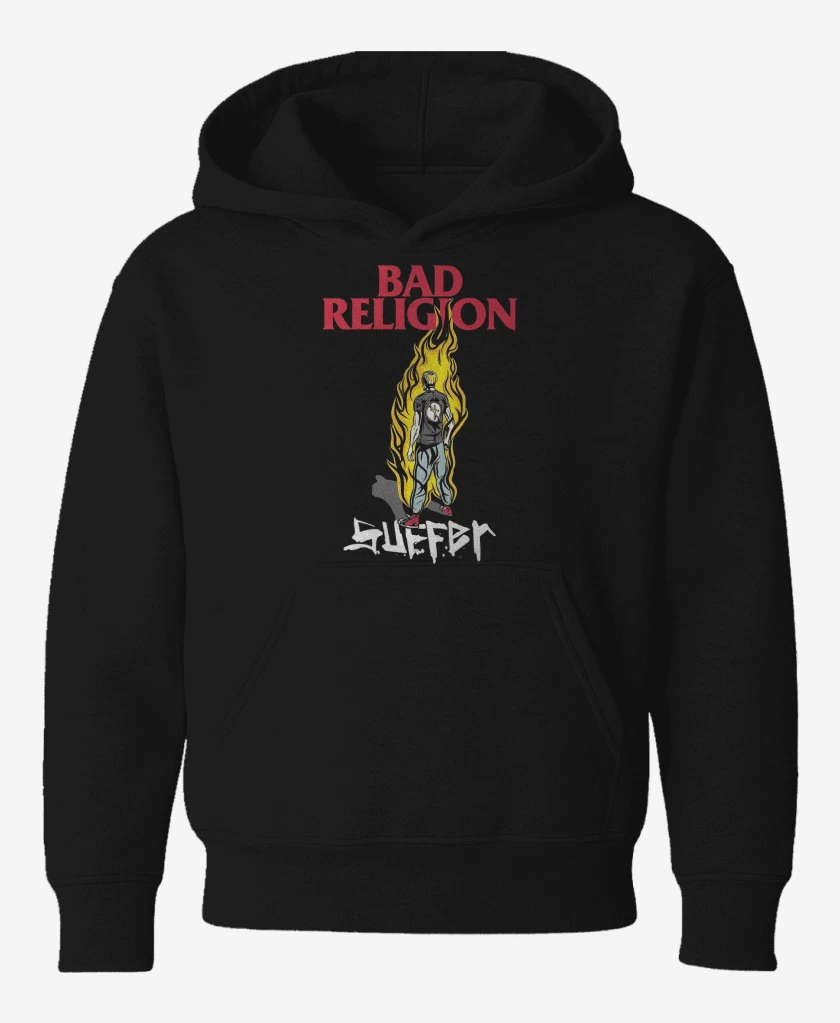 Poleron de niño Negro de Bad Religion Suffer Kid v1