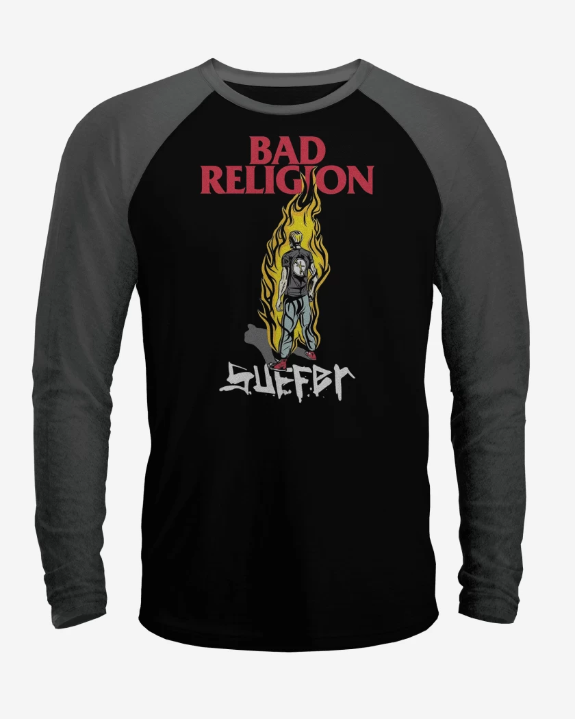Polera Raglan Bad Religion Suffer Kid v1