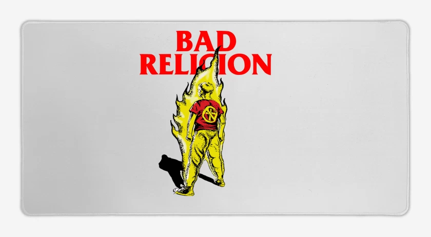 Mouse pad Gamer Blanco de Bad Religion Suffer Kid v2